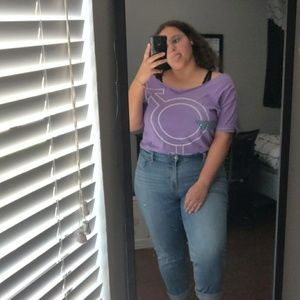 Off the Shoulder Graphic Tee